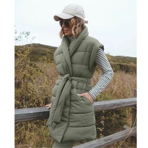 Splendid x Cella Jane Olive Puffer Jacket